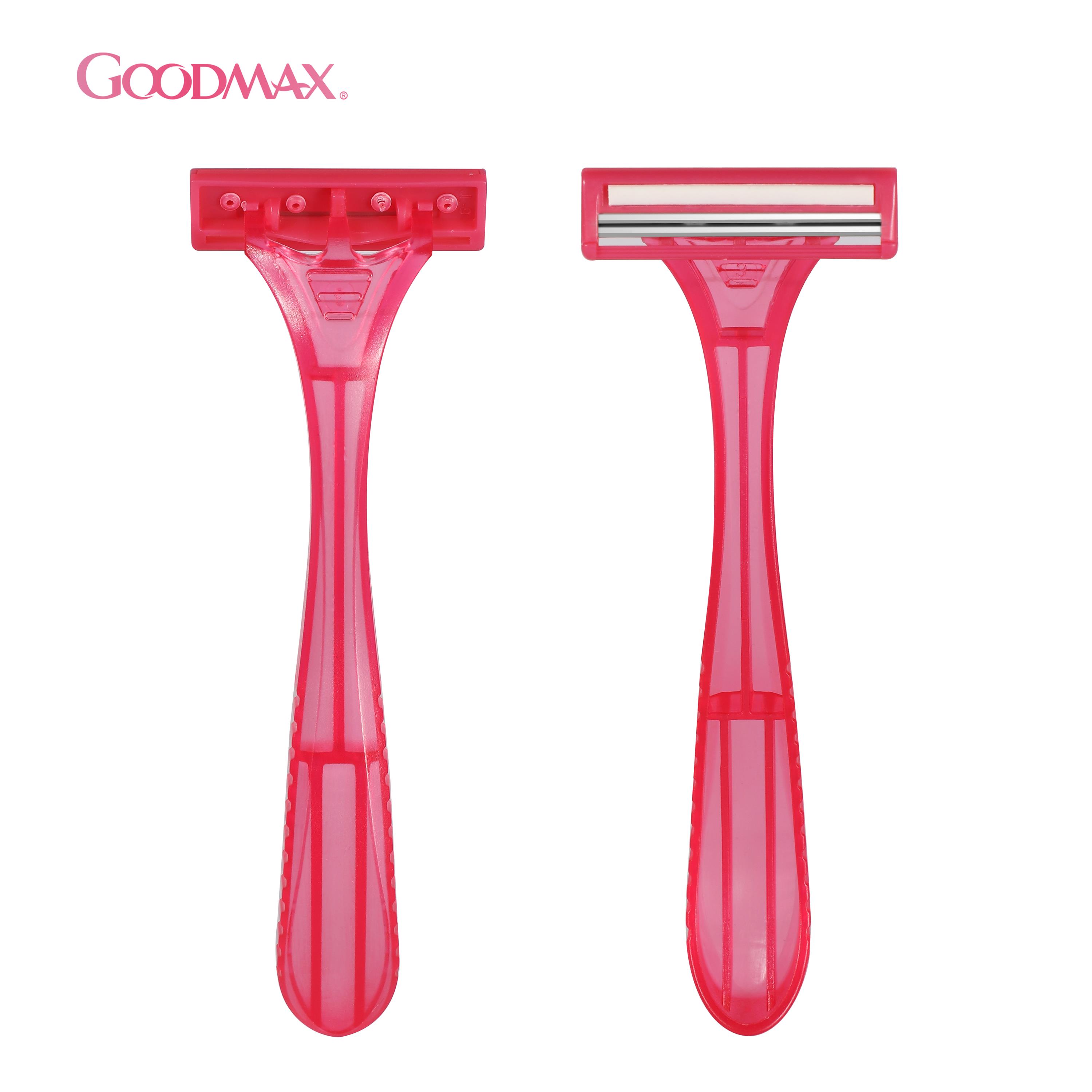Movable Head Twin Blades Women Straight Safety Body Disposable Razor ...