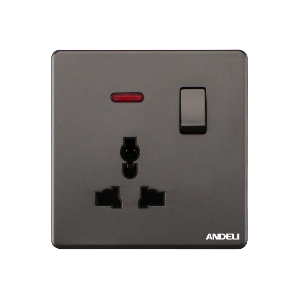 Delta 13A Multi Functional Switched Socket with Neon Gray.jpg