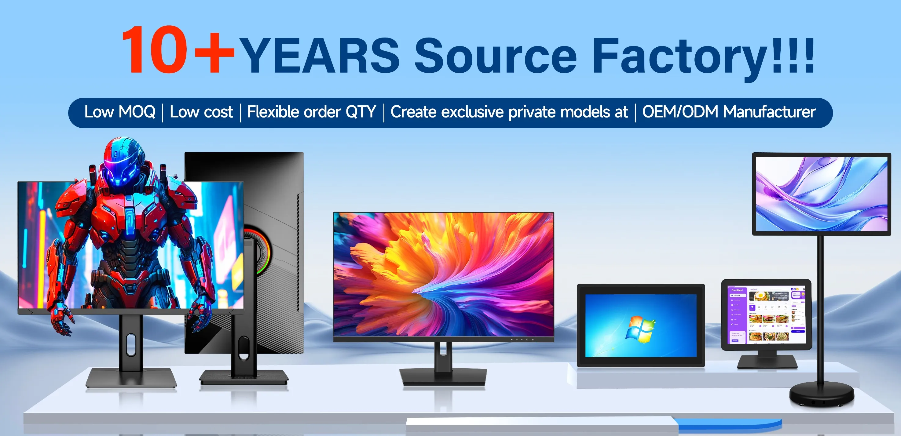 Office Computer Monitor Game Monitor Embedded Industrial Touch Display