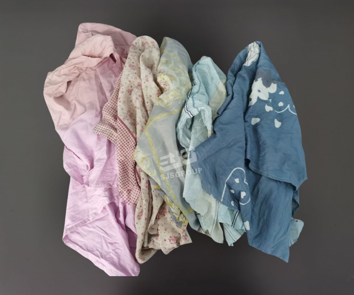 Colored Sheeting Rags | Lint-Free Recycled Cotton Wiping Rags