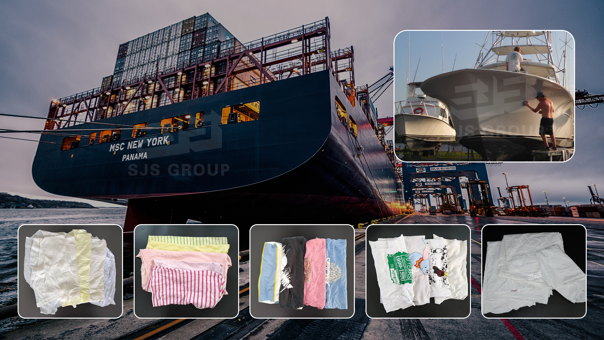 Marine-Grade Cotton Rags for Ships, Ports & Offshore Platforms