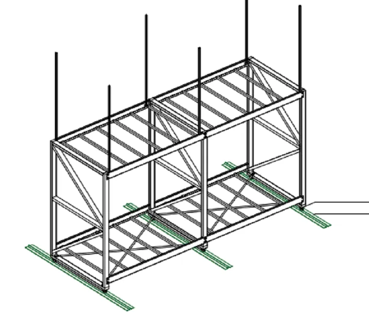 Single-Level Rack with Infinity Trays-Jeanter Office Furniture