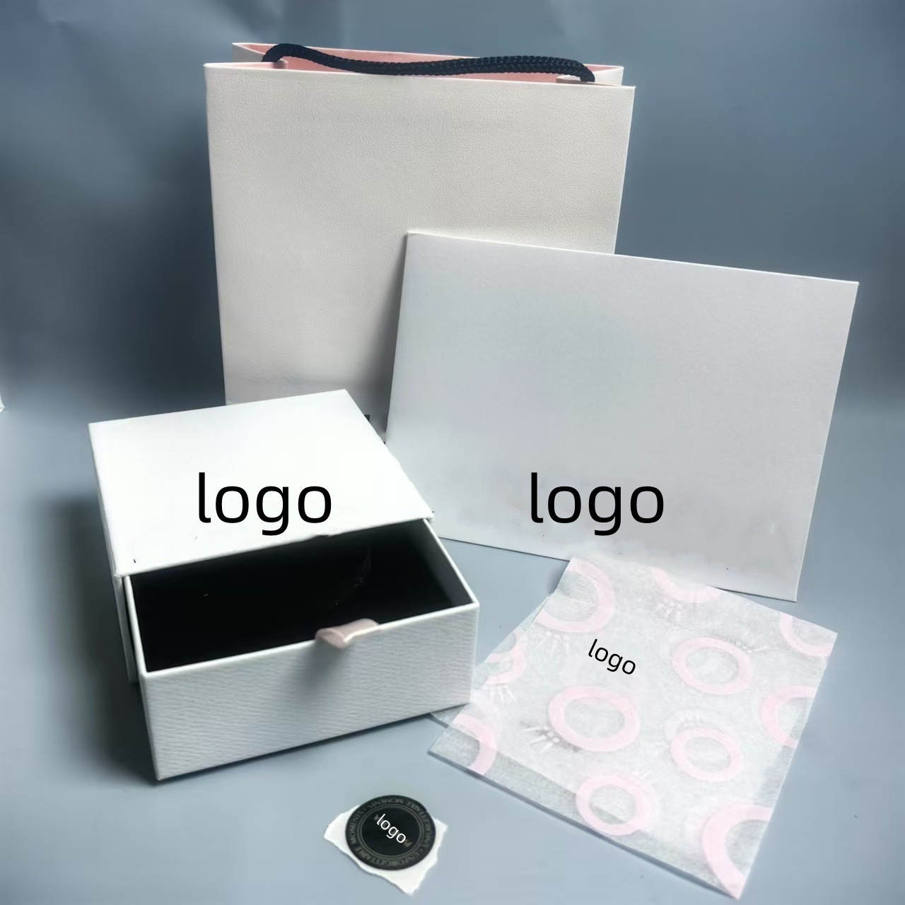 storage boxes on the table