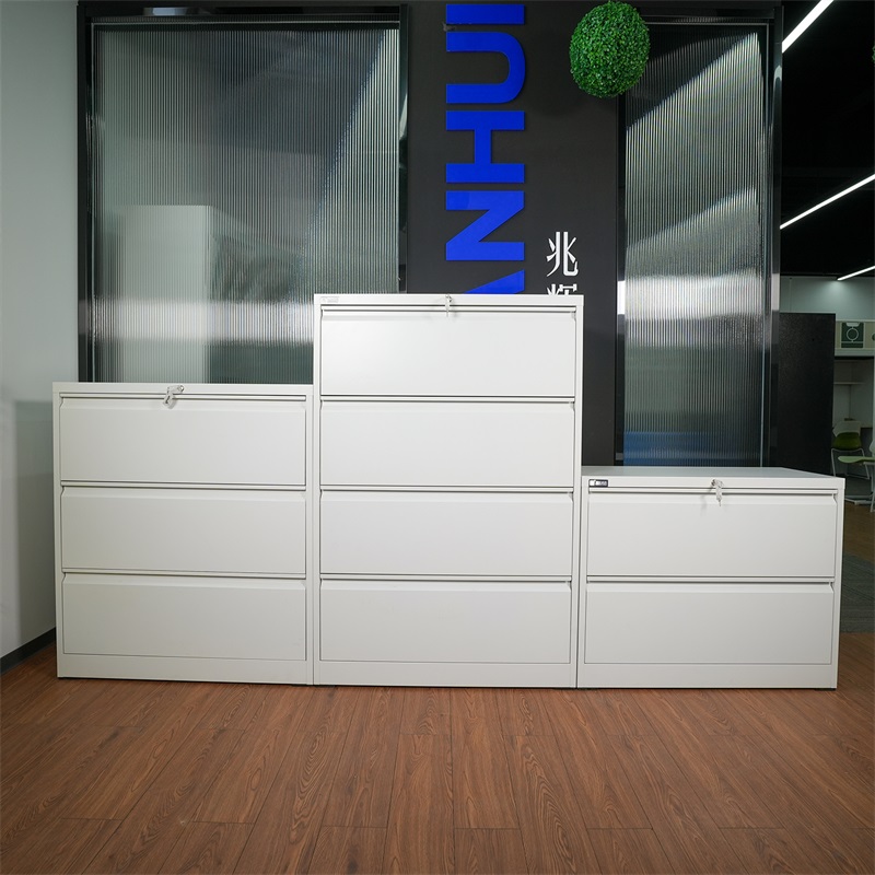 Cajones del gabinete con de metal-1.jpg