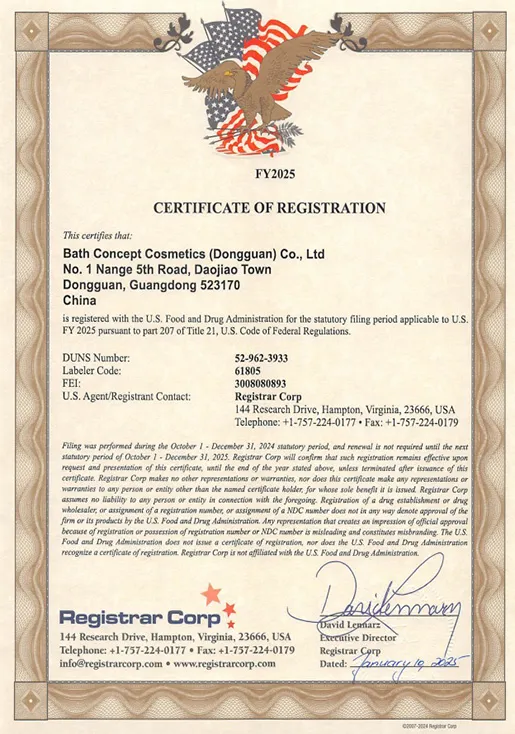 FDA Drug Certificates