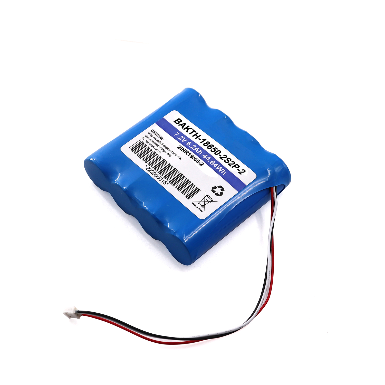 2S2P / BAKTH-18650-320-2S2P-3M2, 7.2V, 6.2Ah, 44.64 Wh -BAKTH Technology
