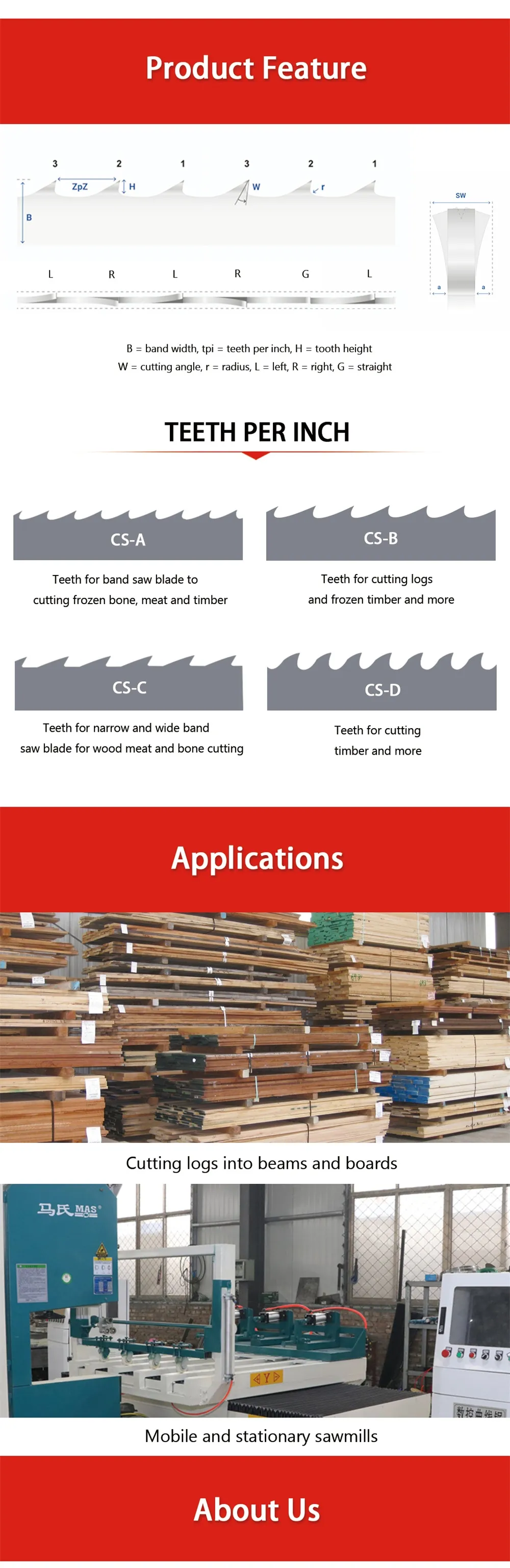 This is a diagram illustrating the advantages and application scenarios of the CNC computer band saw.
