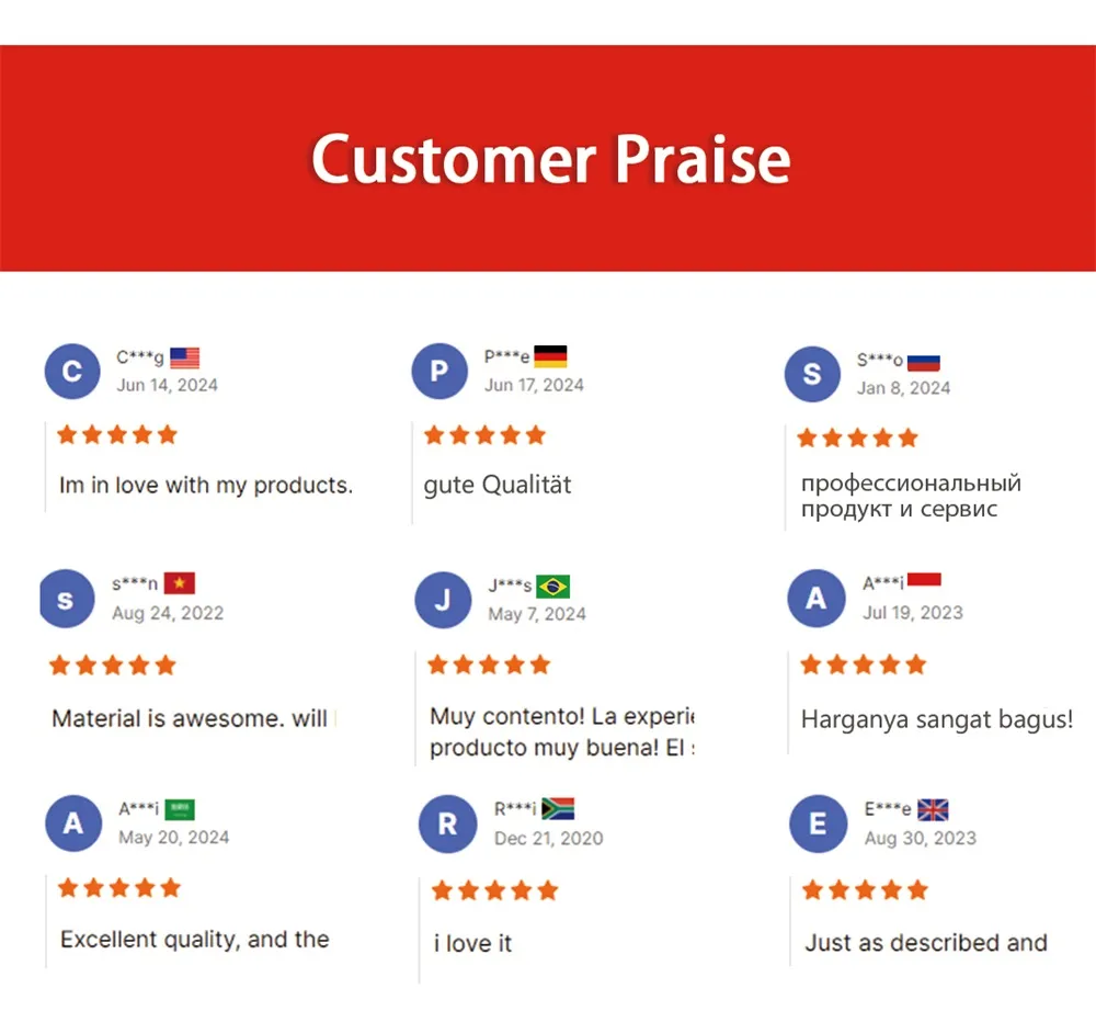 This is a picture of a customer's positive review.