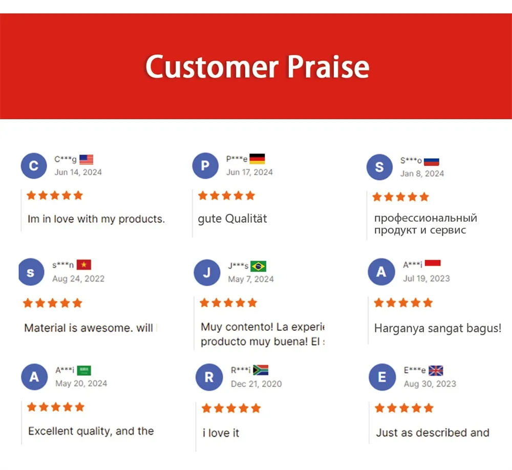 This is a picture of a customer's positive review.