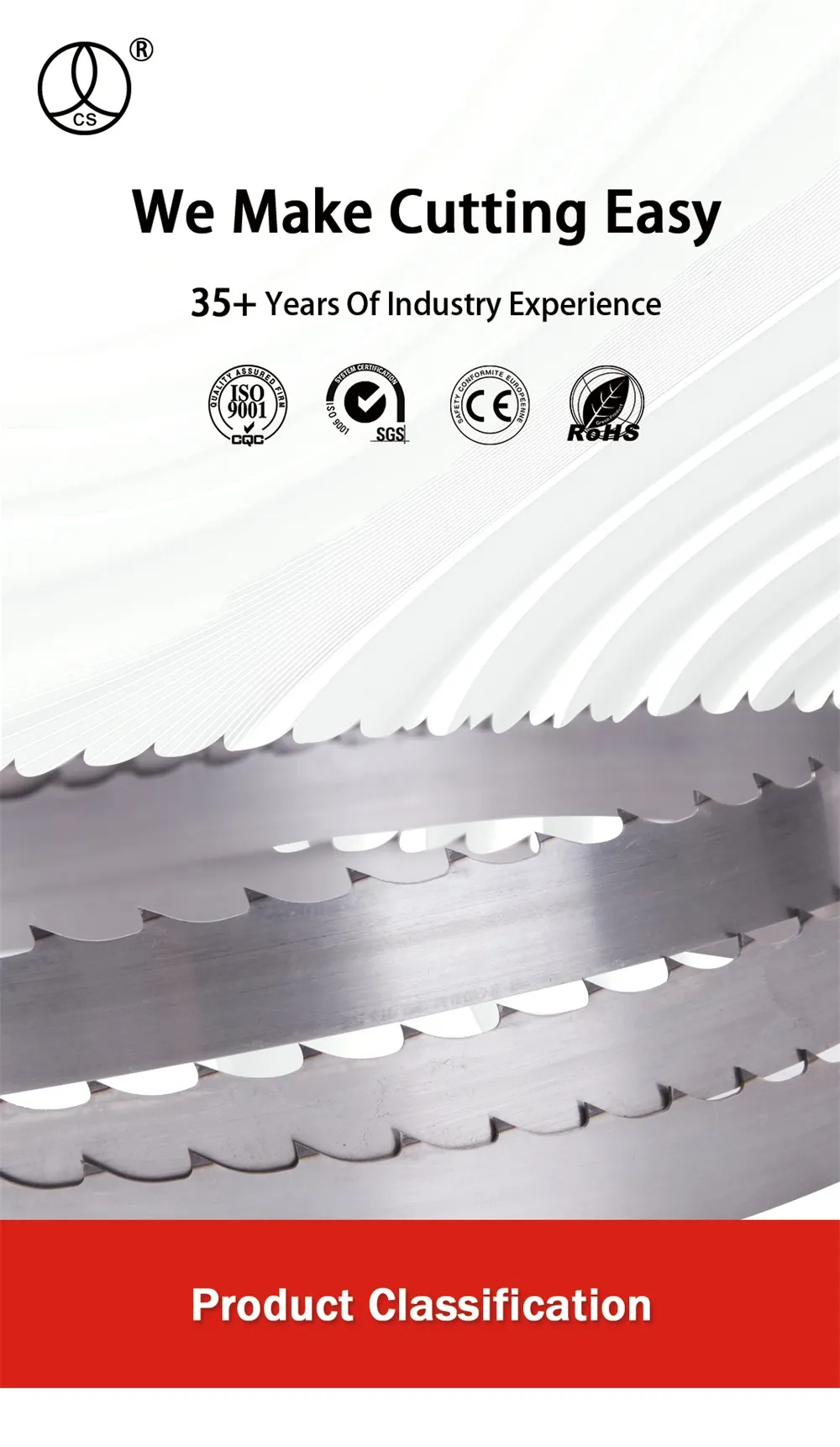 This is the display picture of the food band saw blade.