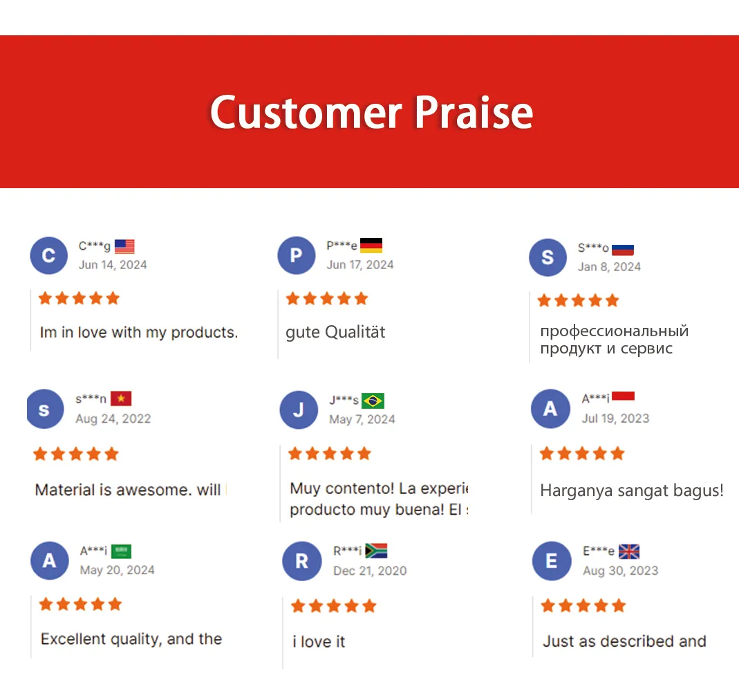 This is a picture of a customer's positive review.