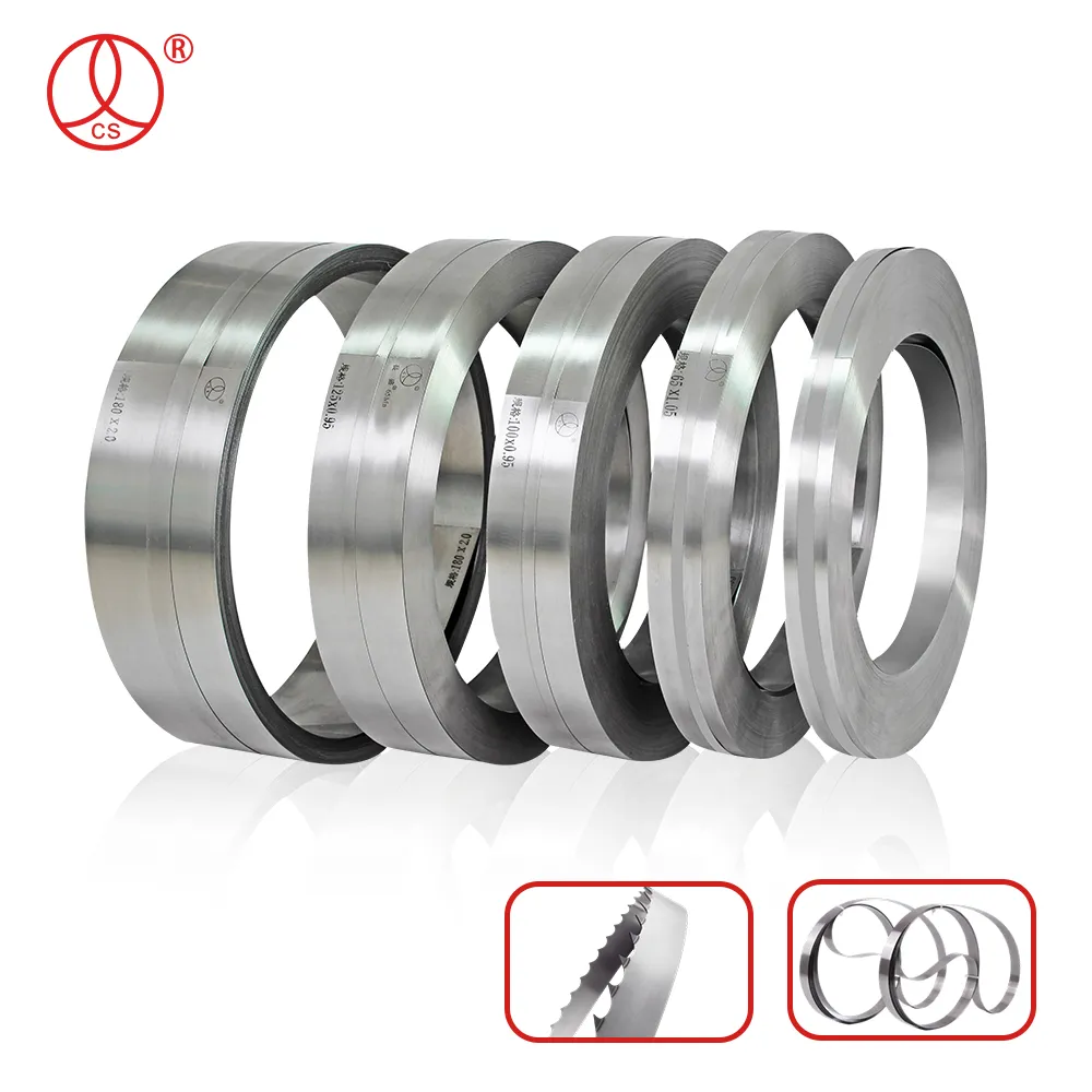 This is a picture showing different sizes of carbon steel strips.