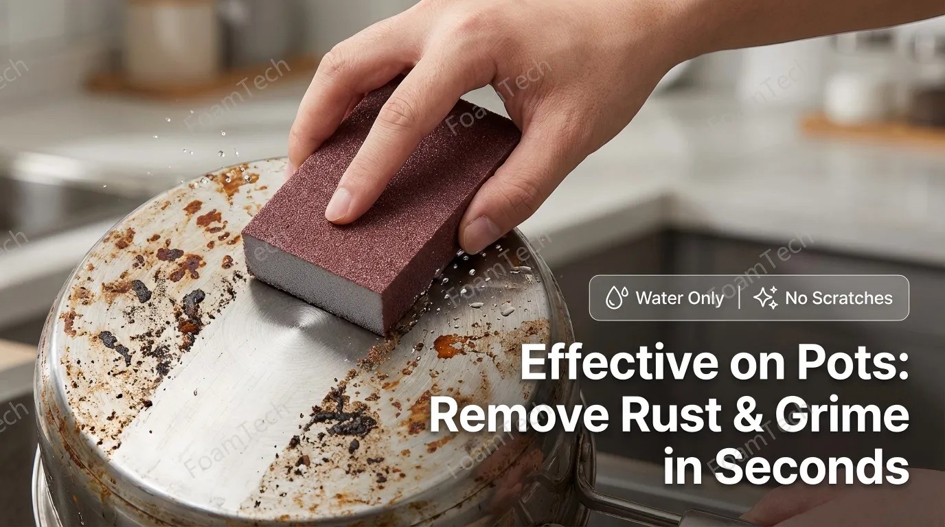 How Does BFA Diamond Sand Help a Heavy Duty Kitchen Sponge Remove Rust and Oxidation