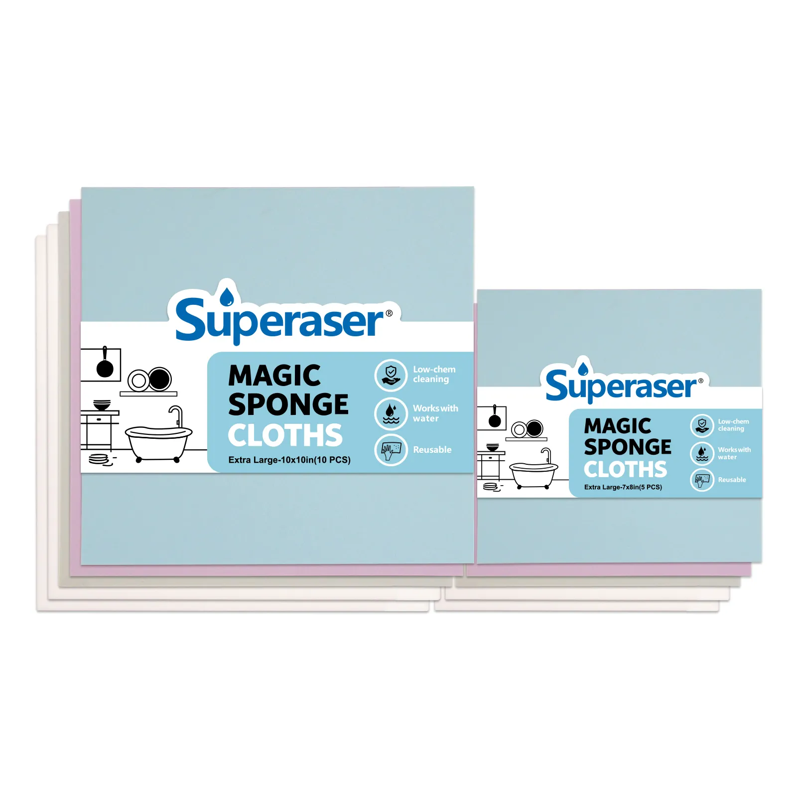 Superaser Multi-Purpose Melamine Cleaning Sponge