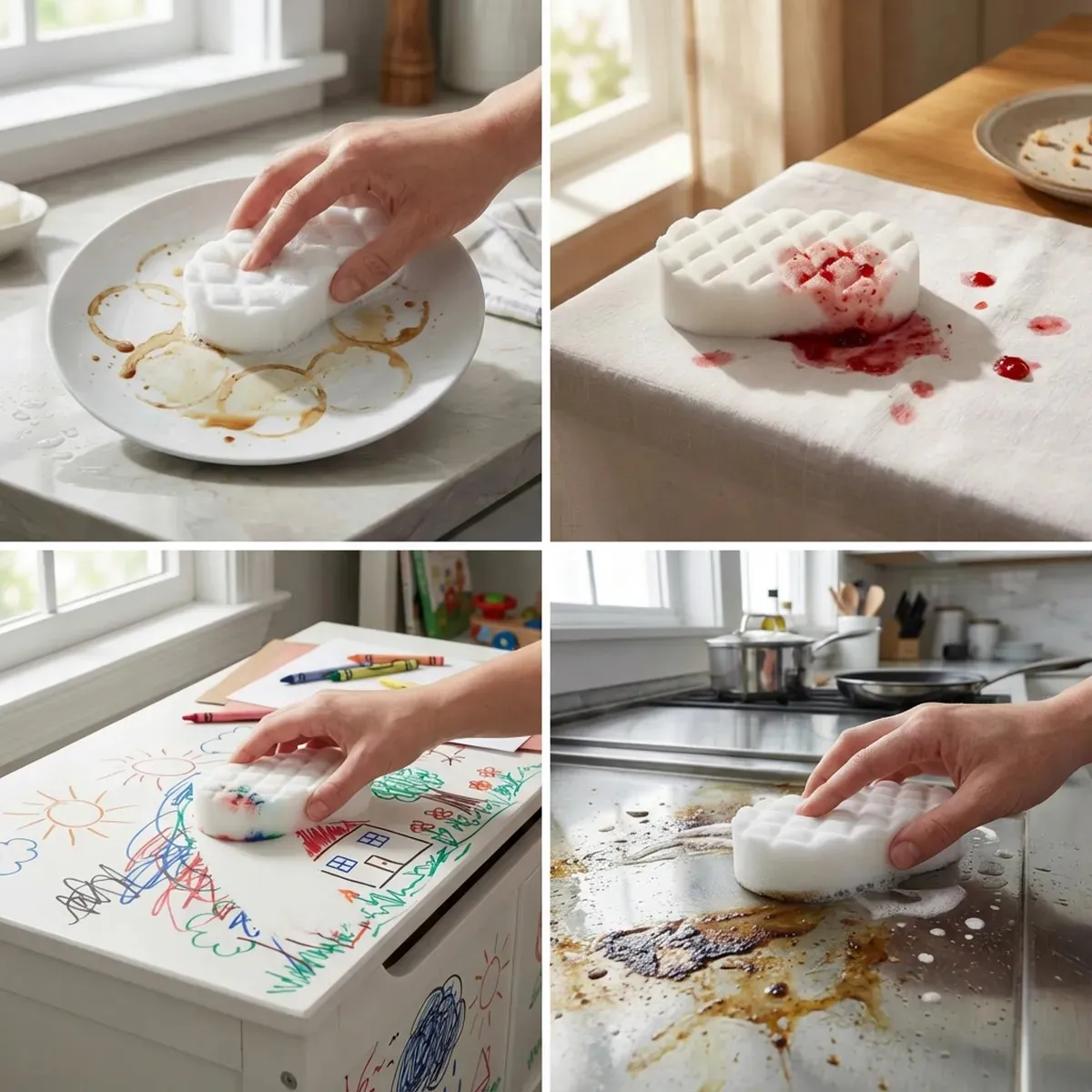 Hot-Pressed Sponge vs Regular Melamine Sponge Which One Lasts Longer