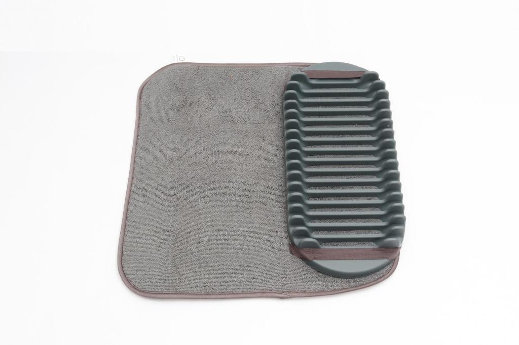Dish Drying Mat With Plate Rack