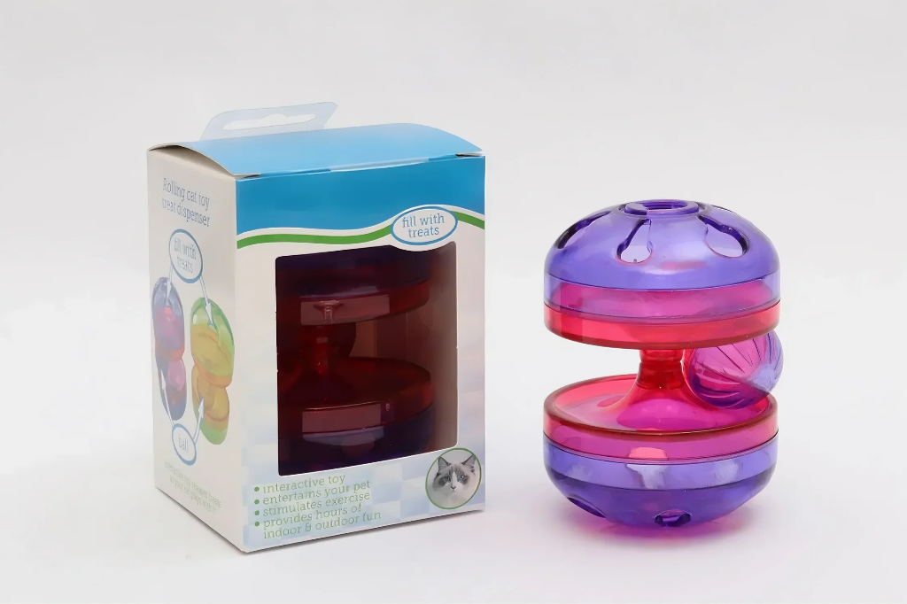 Rolling Cat Toy Treat Dispenser