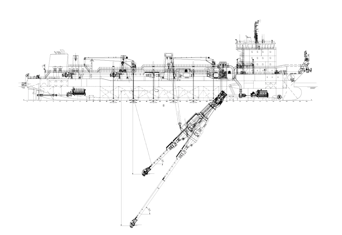 Tshd Pattern 9000 m³/h Trailing Suction Hopper Dredger (TSHD)-Julong