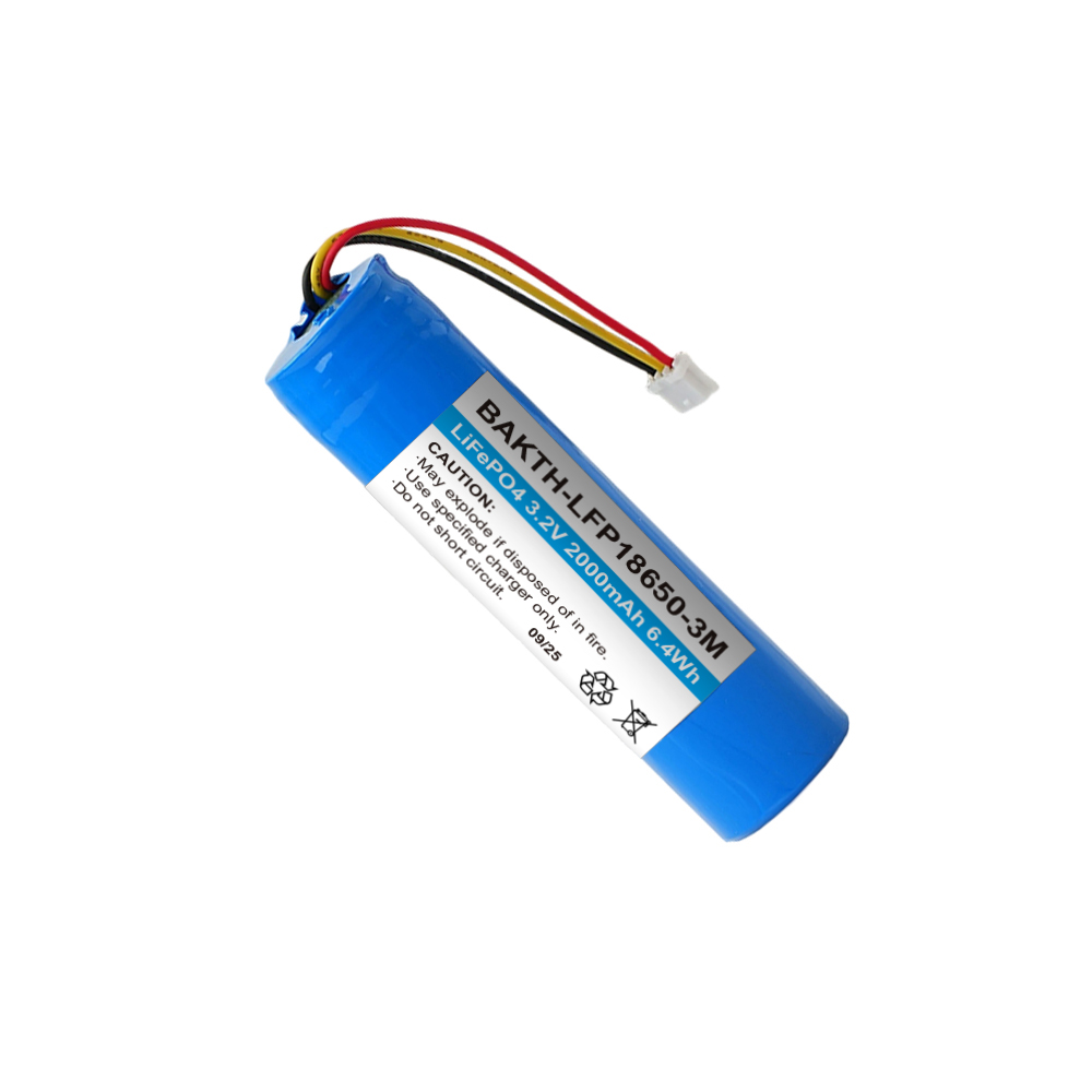 3.2V 2000mAh LiFePO4 Rechargeable Battery Pack 18650 cell type-BAKTH ...