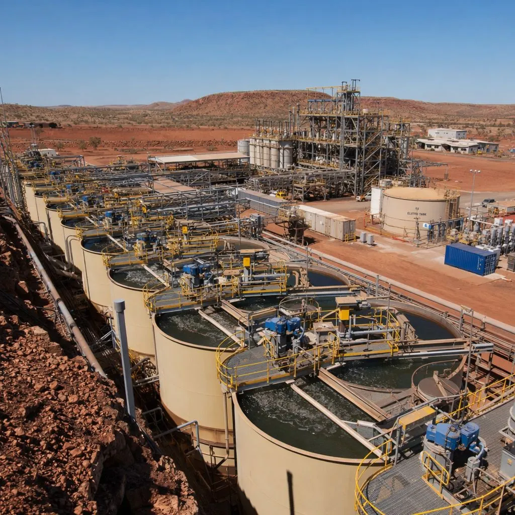CIL gold processing plant in Western Australia after transitioning from coal-based to coconut shell carbon.