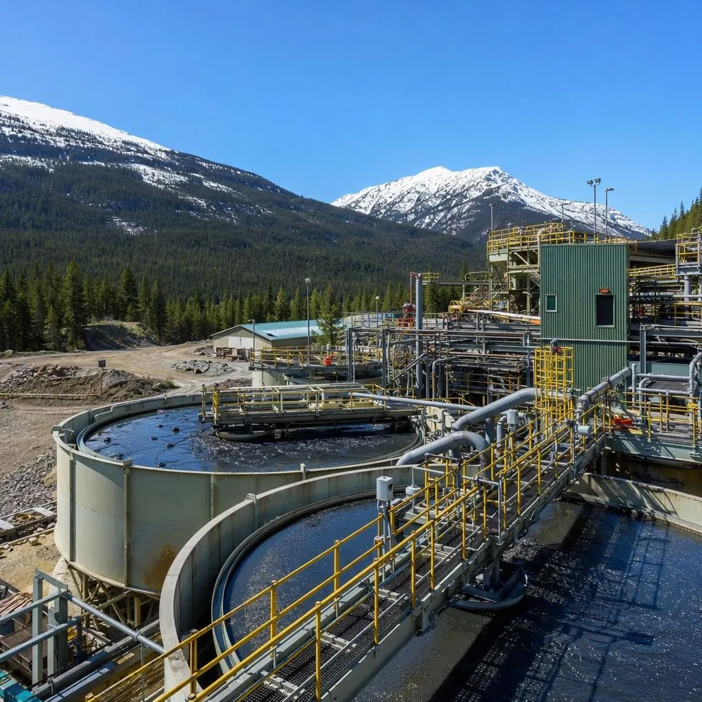 CIP gold processing plant in British Columbia, Canada, with optimized carbon management.