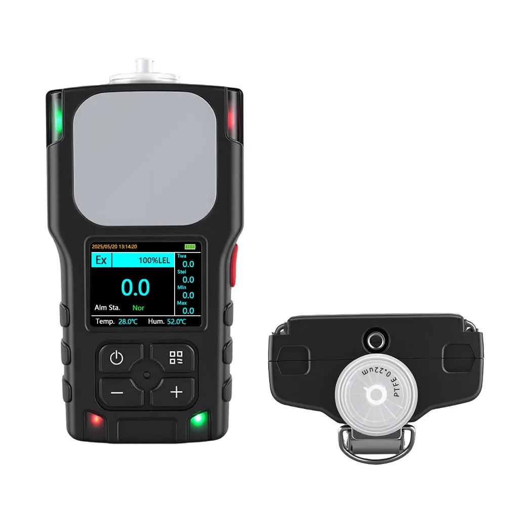 Pump suction gas detector