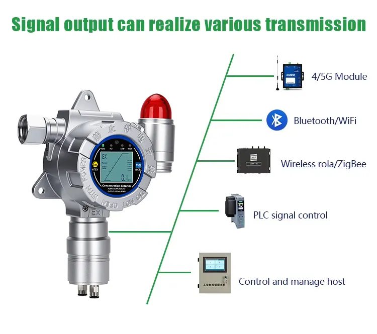 O3 Gas Monitor Wireless Signal Output Options