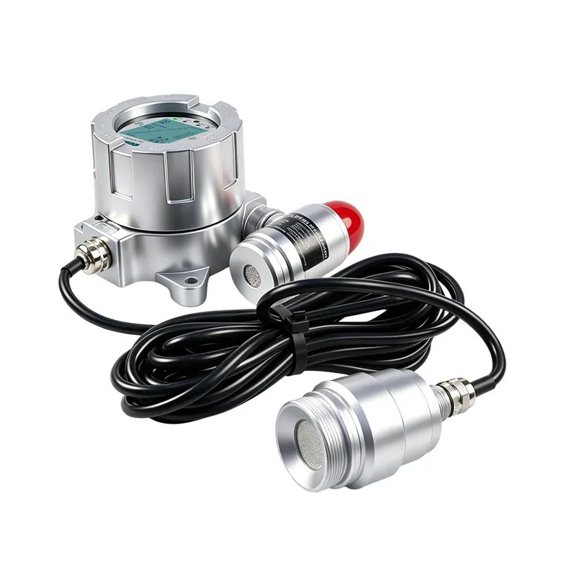 Split Hydrogen Chloride Gas Detector White Background View