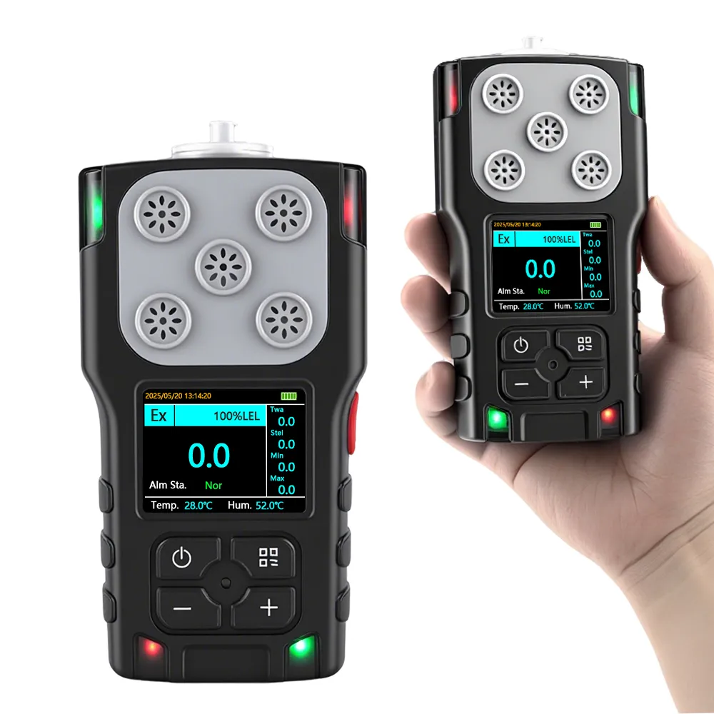HNAG920-CL2 portable chlorine CL2 gas detector front and handheld view