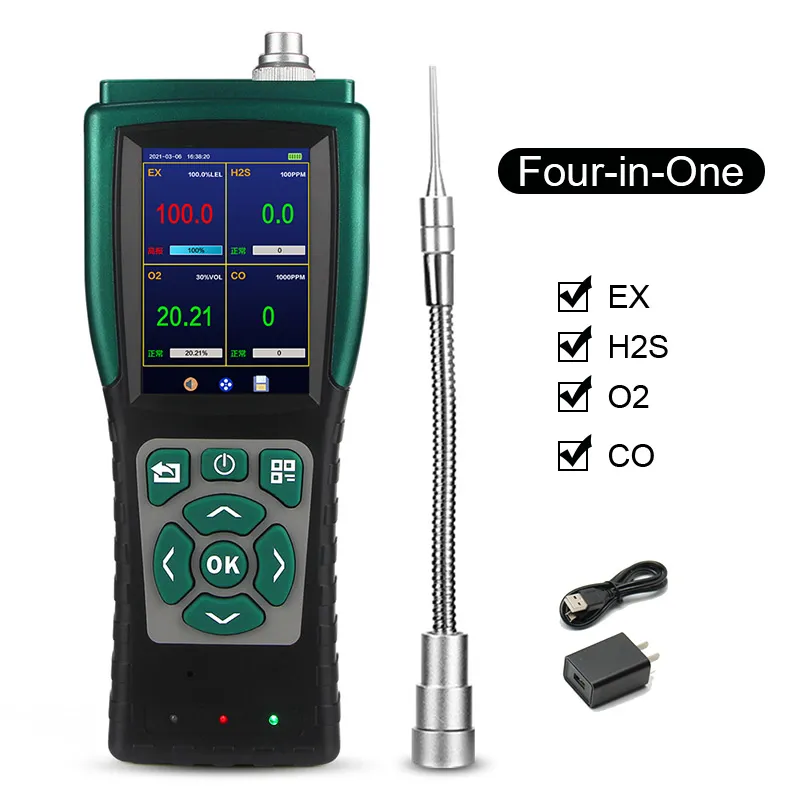 4 Gas Detector with Sampling Wand