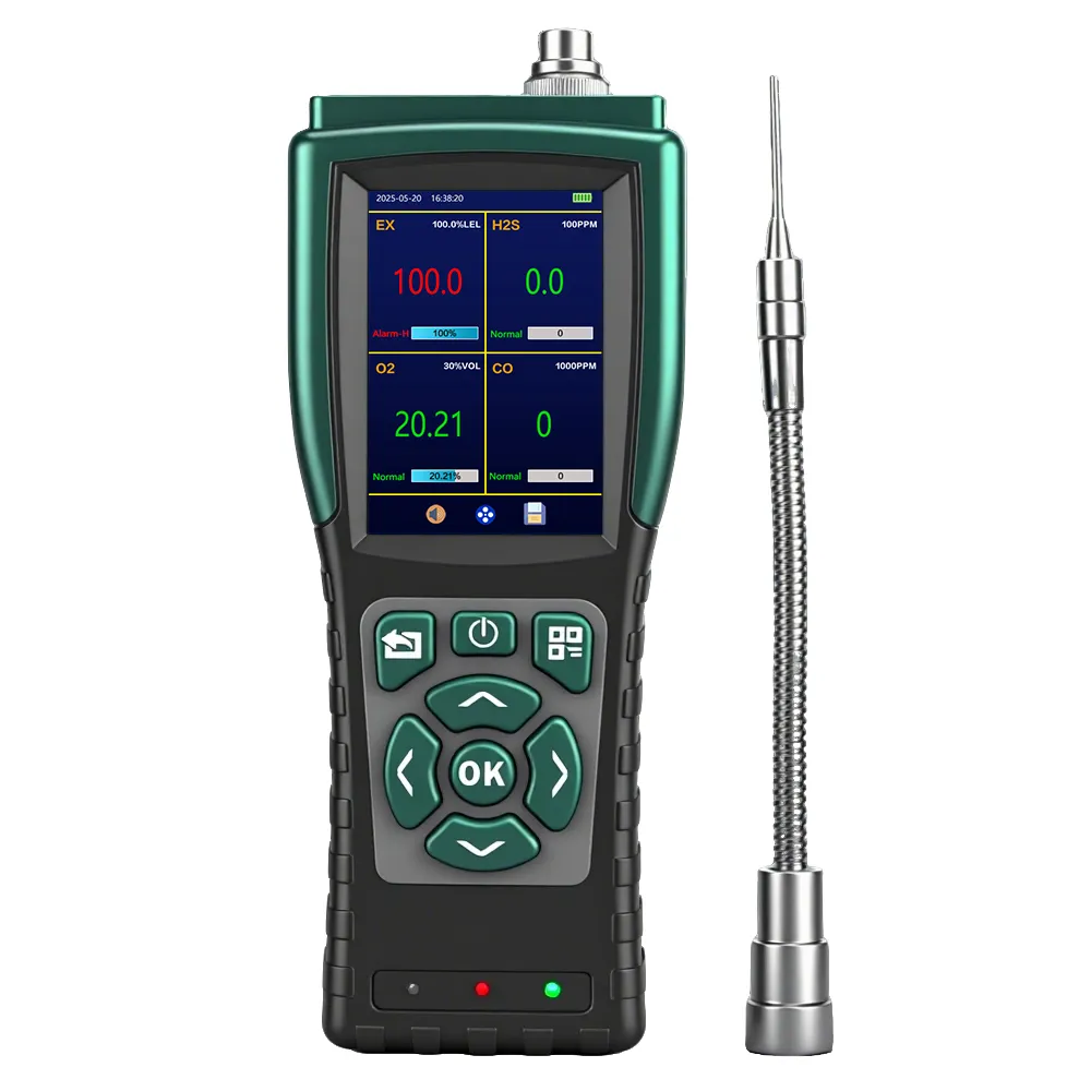 Portable Pump-Suction 4-in-1 Gas Detector