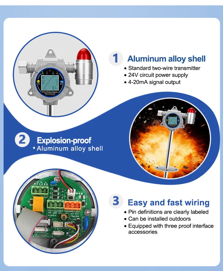 Explosion-Proof Insertion Combustible Gas Monitor