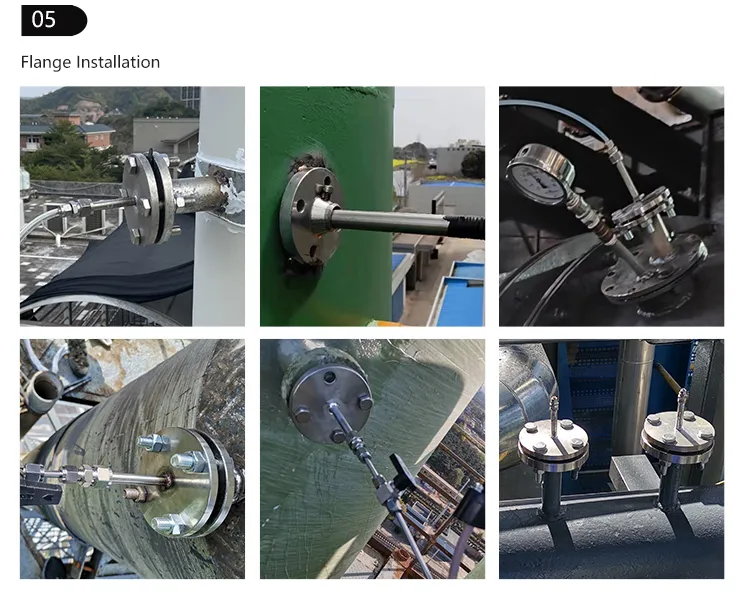 Flange Pipeline Installation for O3 Gas Detector