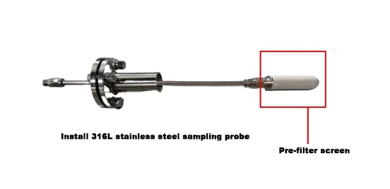 O2,CO,gas sampling probe