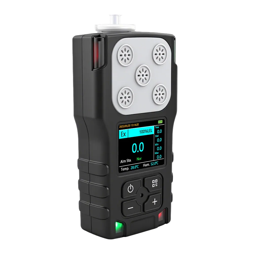 portable co2 gas detector front view industrial grade