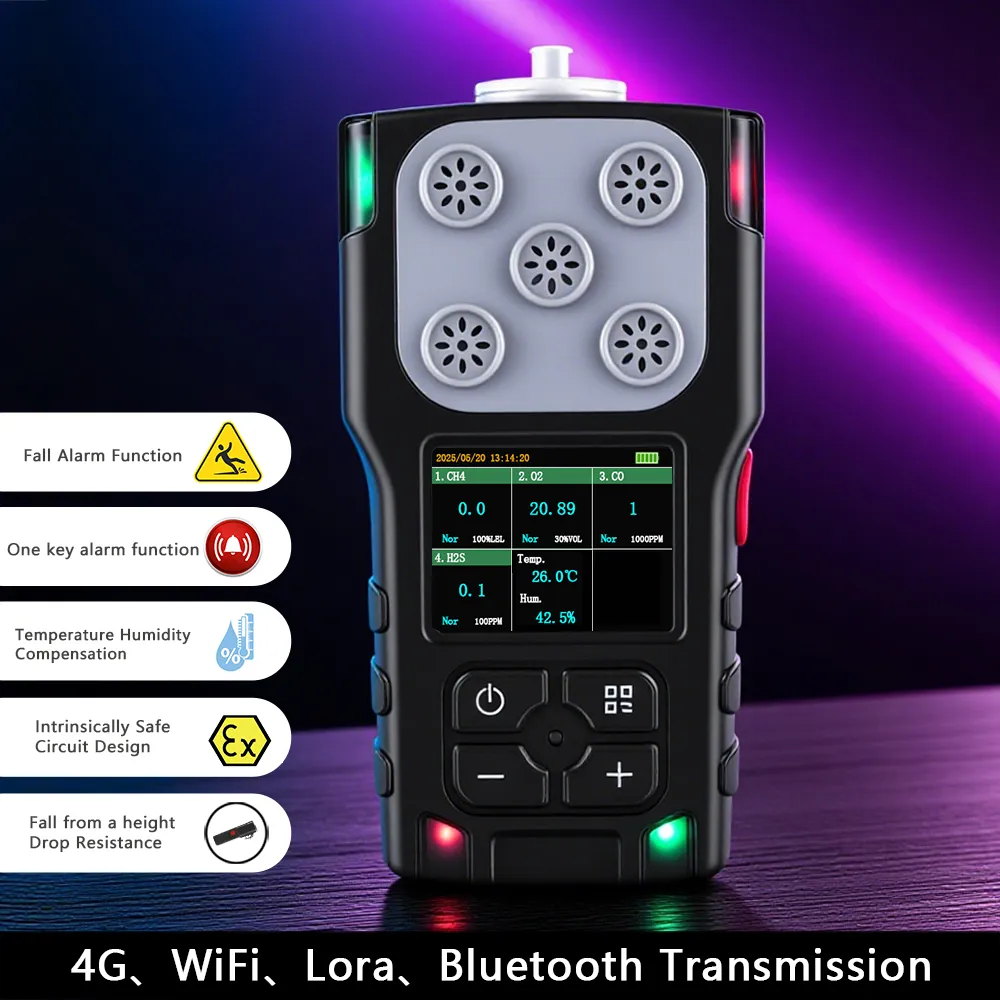 Portable Gas Monitor Fall Alarm Safety Features