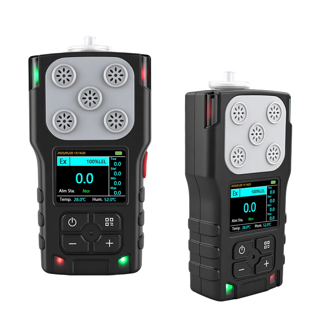 HNAG920-N2 Portable N2 Nitrogen Single Gas Detector Front & Back Full View