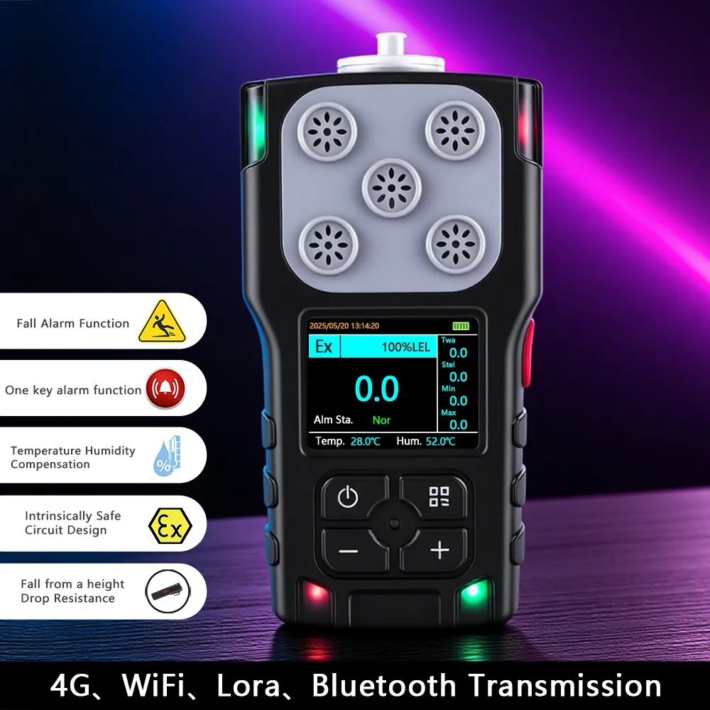 PH3 Gas Monitor Fall Alarm and Safety Features