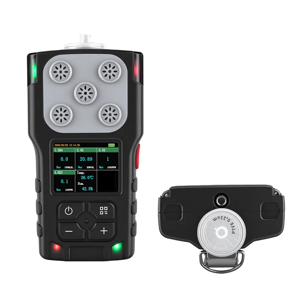 Pump suction portable multi gas detector