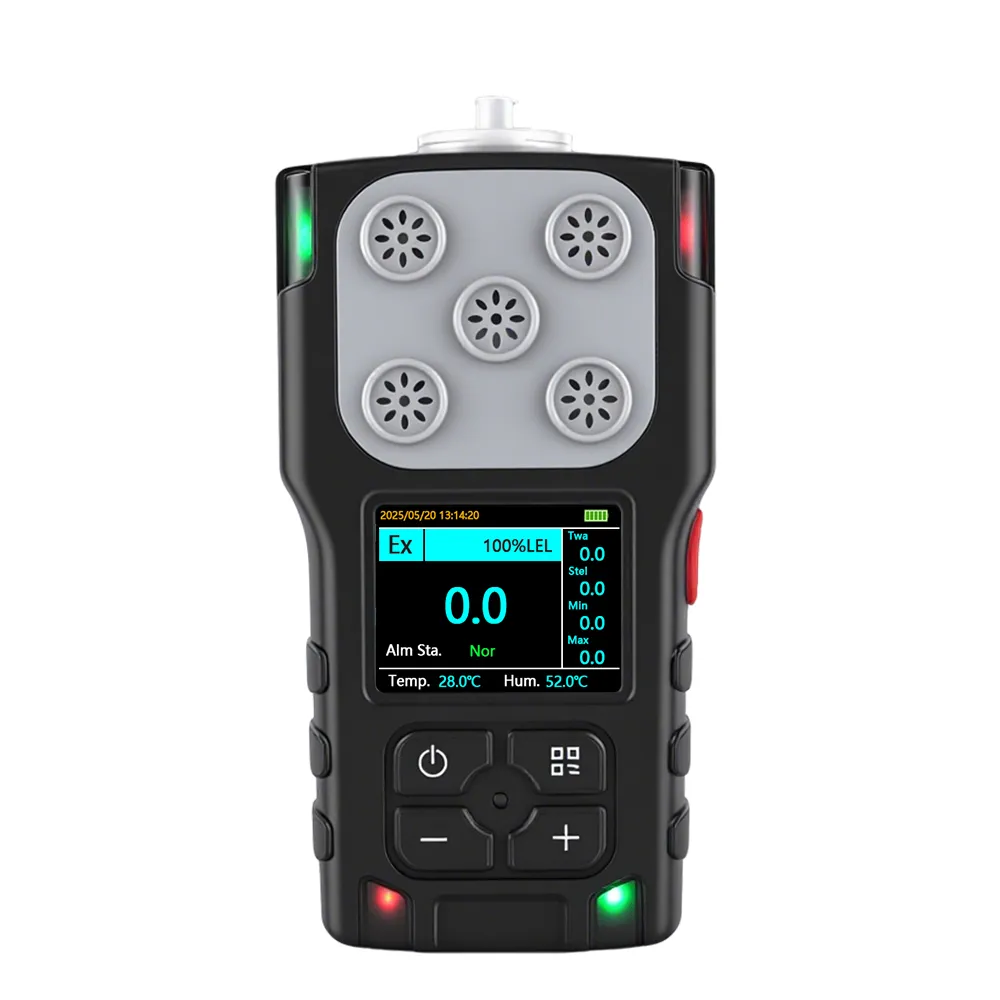 Portable Hydrogen Sulfide Gas Detector, fast 15-second response & triple alarms