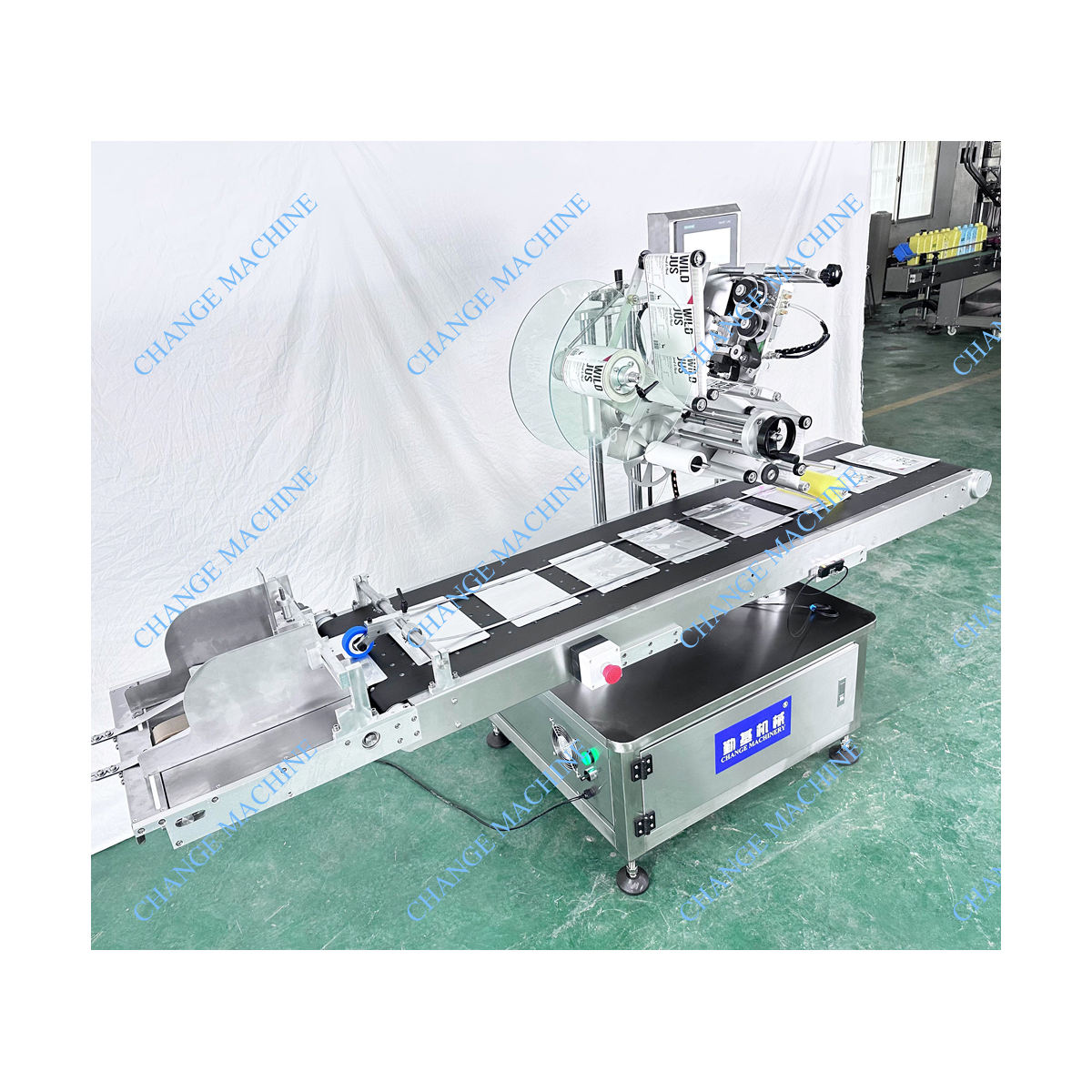 Automatic Stick Label Pouch Mylar Bag Doypack Desktop Label Applicator ...