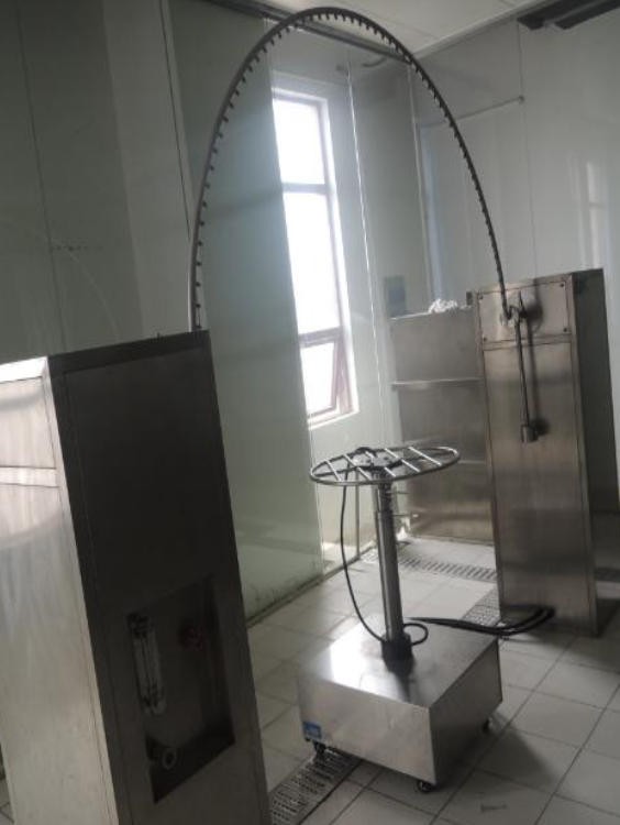 Automated Oscillating Pipe Water Spray Test System