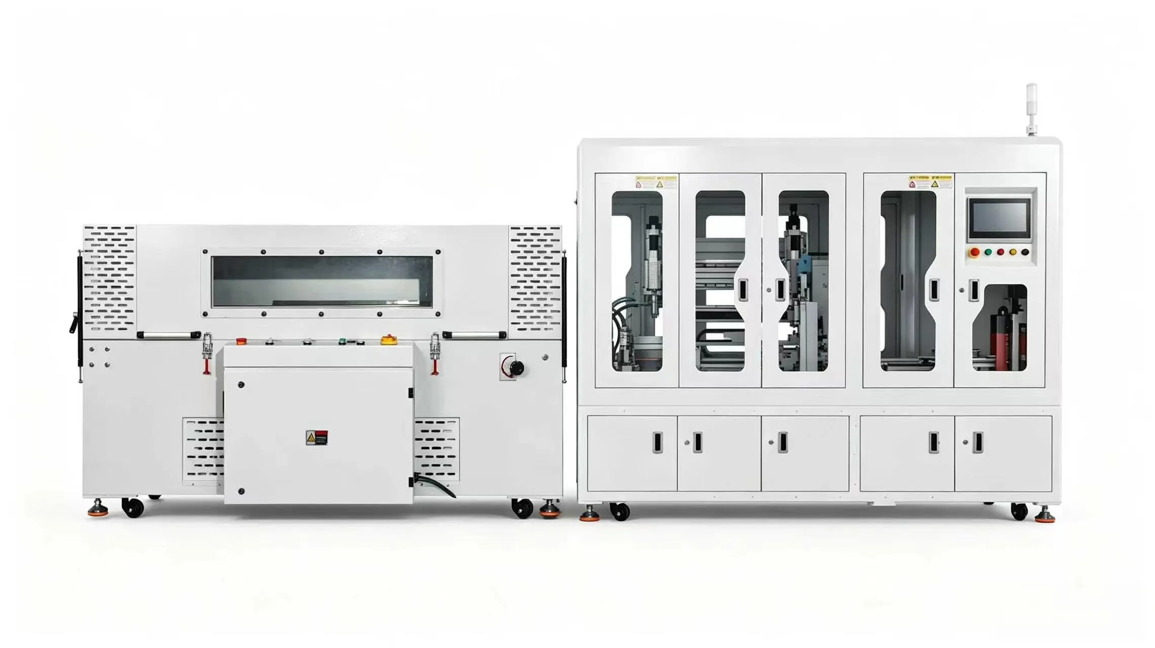 Automatic Film Laminating Corner Cutter With Visual Shrink Tunnel 6030